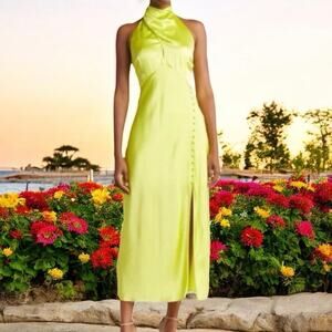 Nicholas Silk Halter Dress Size 8 New Retials:  $595